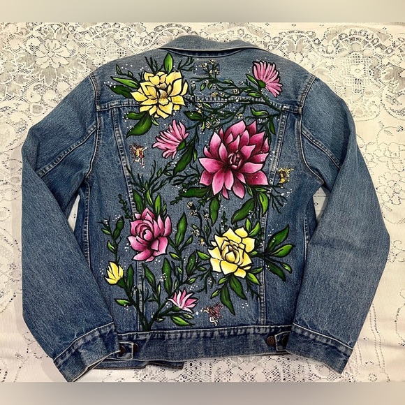Hand painted Levi’s jacket! - Picture 1 of 4